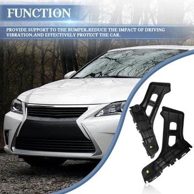 Juego de soportes de soporte de parachoques delantero izquierdo y derecho para Lexus CT200h 2011-2017 Foto 1 de 4