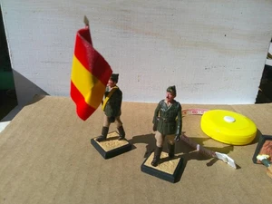 Alymer 800, 1939 Spanischer Bürgerkrieg Infanterie Offizier & Flagge, 60mm 54mm Blei Spanien - Bild 1 von 3