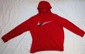 Nike Red Long Sleeve Pullover Hoodie Youth Size XL - Picture 1 of 7