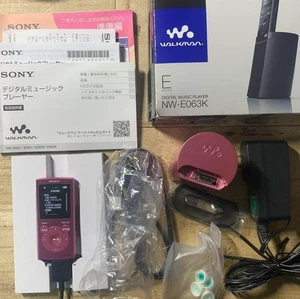 Sony NW-E063 Walkman Pink MP3 4GB Portable Audio Player w/ Box Tested From Japan - Picture 1 of 3