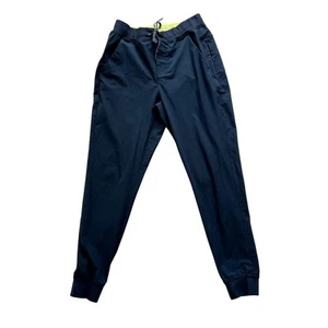 BIRDDOGS Navy Tiger Woulds Drawstring Performance Joggers Mens L Gorpcore - Picture 1 of 6