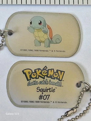 Nuevas etiquetas de perro coleccionables Pokémon vintage selladas - Squirtle  Foto 1 de 3
