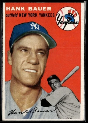 1954 Topps Hank Bauer EX Set Break #130 - Image 1 of 2