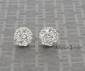 Cubic Zirconia Sterling Silver Gold Earrings for Men for sale | eBay