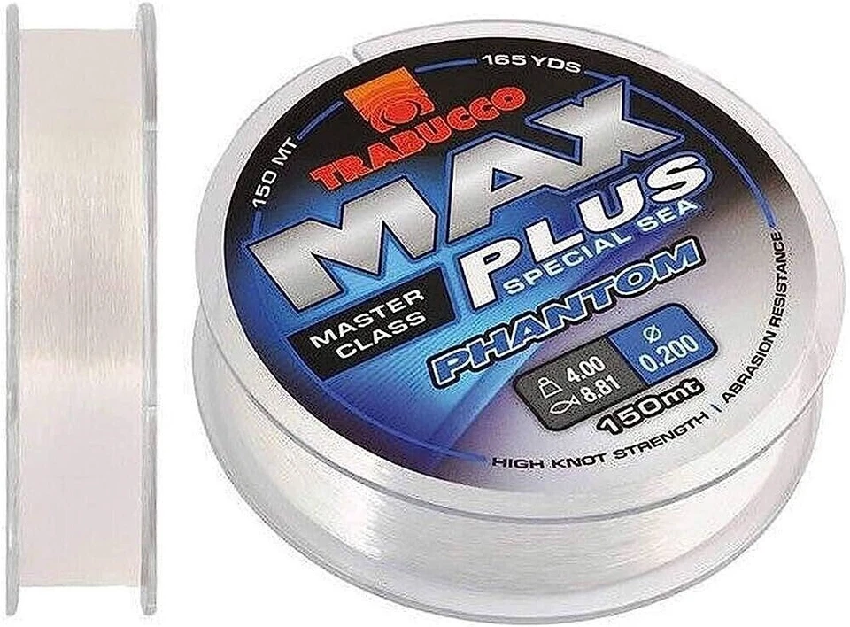 4 X FILO PESCA MAX PLUS LINE MAX PLUS PHANTOM 0.30 150M TRABUCCO 057-02-300