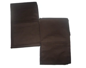RALPH LAUREN LAWTON 400TC BRIDLE BROWN (2) STANDARD PILLOWCASES 20X32 - Picture 1 of 7