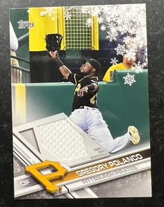 2017 Topps Walmart Holiday Snowflake Relic Gregory Polanco - Picture 1 of 2