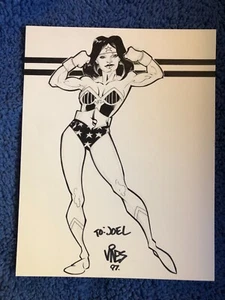 DC Comics WONDER WOMAN drawing by DEXTER VINES - 1997 art! - Picture 1 of 1