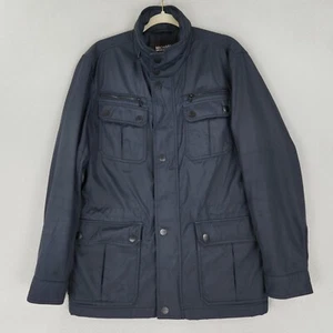 Michael Kors Jacke Herren Medium Navy Blau Full Zip Kapuze Utility Field Freizeit - Bild 1 von 14