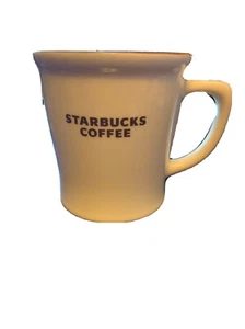 Taza de té de café Starbucks 2009 16 oz crema blanca y marrón interior nuevo hueso China - Imagen 1 de 4