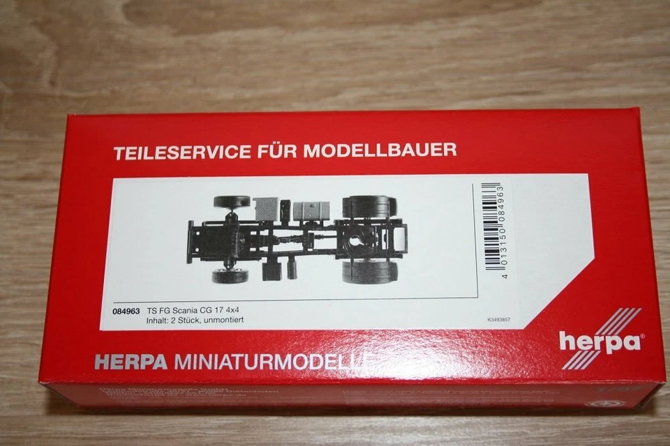 Herpa 084963 - 1/87 Telaio Scania 4x4 Trattore Contenuto: 2 Pezzo - Nuovo - Immagine 1 di 1