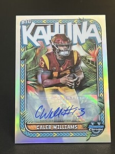 Caleb Williams 2023 Bowman U Chrome Big Kahuna Auto /150 SSP Case Hit USC Trojan