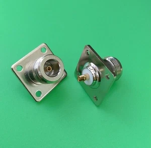 (10 PCS) N Female Solder Type Panel Receptacle Connector - USA Seller - Picture 1 of 3