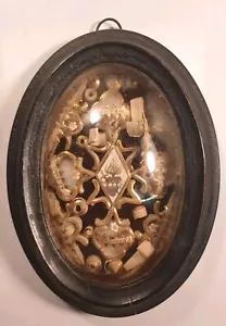 Rare ANCIEN RELIQUAIRE 8 RELIQUES Relic Reliquary French Antique - Imagen 1 de 20