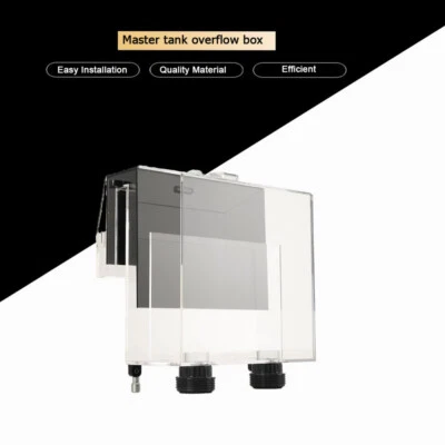 Hang On Overflow Box for Aquarium Fish Tank Box Overflow Box 5000L/H Acrylic - Image 1 of 4