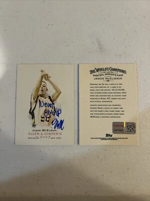 JASON JMAC MCELWAIN SIGNED AUTOGRAPH 2007 TOPPS ALLEN GINTER CARD TRISTAR COA - Image 1 of 4