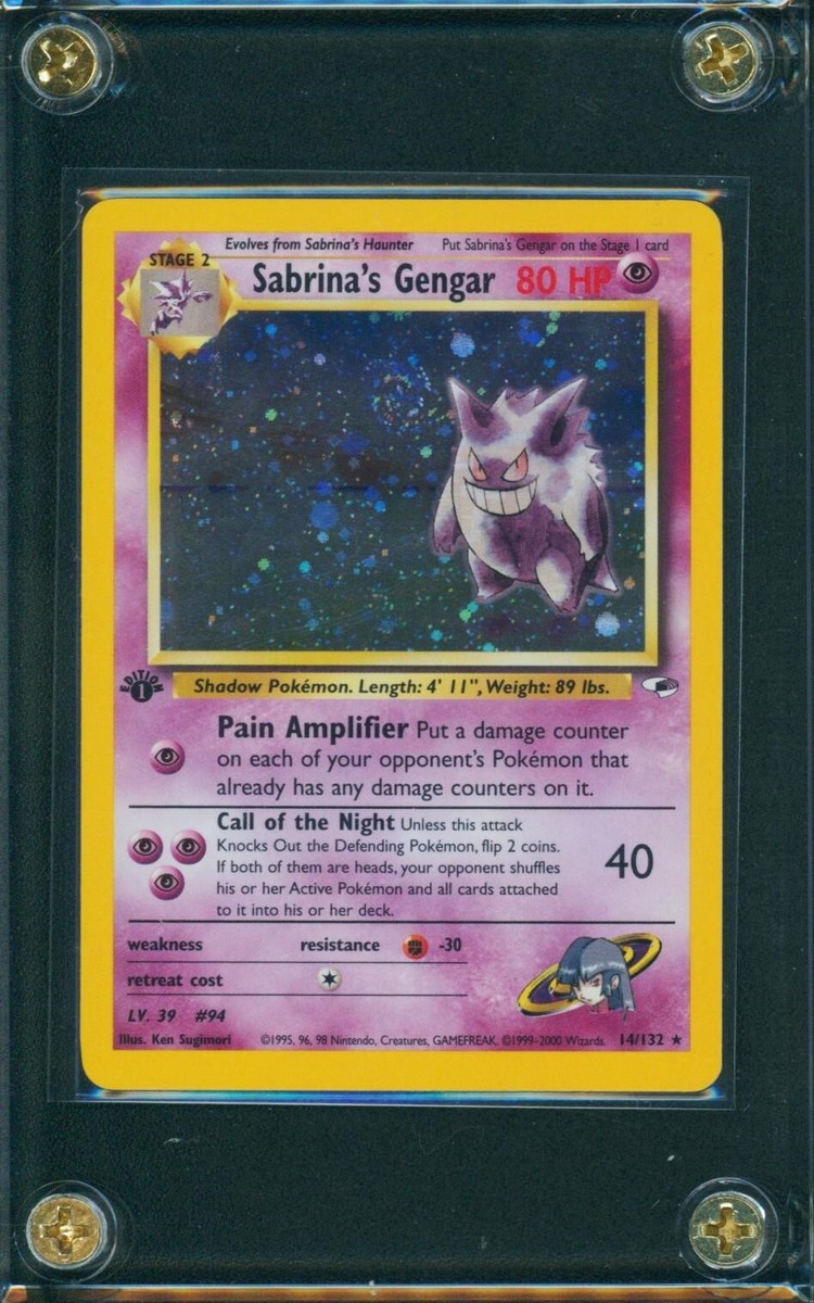 Gengar Pokémon TCG Individual Trading Card Games Holo Rare Gengar Pokémon TCG Individual Trading Card Games Holo Rare