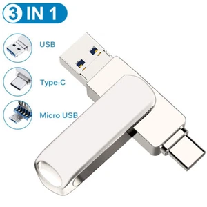2TB TYPE-C OTG USB 3.0 Memory Photo Stick Flash Pen Drive Android/Samsung/PC/Mac - Picture 1 of 9
