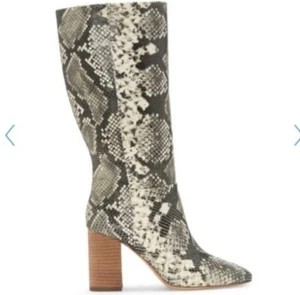 Botas Vince Camuto Risy de cuero con tacón de piel de serpiente talla 5 - Imagen 1 de 9