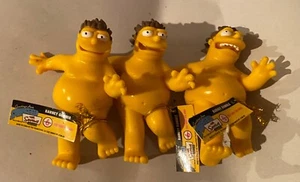 3 naked streaking barney gumble figures rare simpsons collectible all with tags - Picture 1 of 2