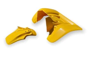 KTX Pro for Honda ATC 350X 85 - 86 YELLOW PLASTIC FRONT AND REAR FENDER SET - Picture 1 of 3