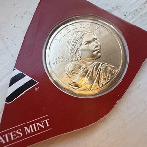 2010 D Sacagawea Native American Pos A Satin Coin in Mint Wrap from Mint Set $1 - Picture 1 of 13