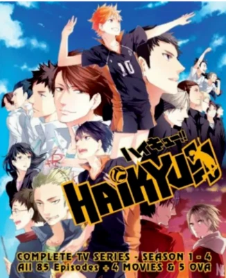 DVD Anime Haikyuu!! Haikyu!! Season 1-4 Vol.1-85 End + 4 Movie + 5 OVA Eng Dub - Image 1 of 4