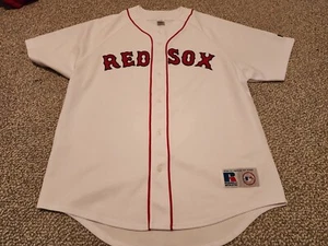 Authentic Boston Red Sox Jersey Size 40 Russell Athletics USA MADE Size Xl - Picture 1 of 4