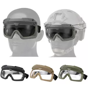 Tactical Airsoft Goggles CS Paintball Helmet Anti Fog Safety Protection Glasses - Picture 1 of 22