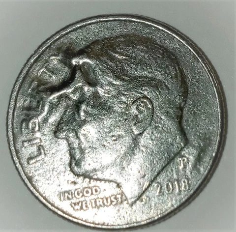 2018  P Roosevelt Dime.Error Cover