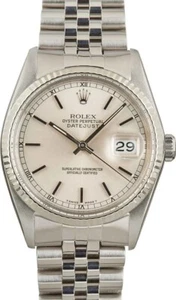 Rolex Datejust 16014 Silver Jubilee Bracelet with Silver Bezel (Mint Condition) - Picture 1 of 5