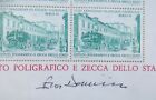 1981 Eros Donnini Autografo Urbino Incisore Foglietto Convegno Filatelico Roma