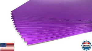 TGXRZX Metallic Purple Cardstock Paper,Size 8 "x 11" (250gsm), 15PCS, Mirror  - Picture 1 of 5