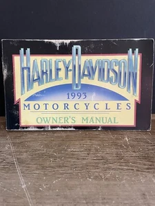 Vintage 1993 Harley Davidson Motorcycles Owners Manual - Picture 1 of 7