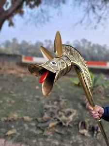 Brass Carnyx of Tingtinac Celtic War Fully Playable Trumpet Horn Halloween - Picture 1 of 9