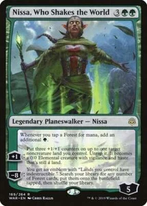 Magic The Gathering MTG NISSA, WHO SHAKES THE WORLD War of the Spark NM - Bild 1 von 1