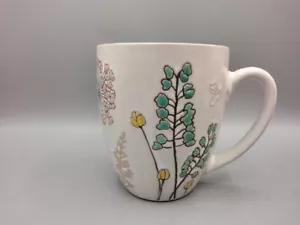 Eli & Ana KAFFEETASSE Aqua Floral Handbemalt Erhöhtes Design Neu Rosa Interieur - Bild 1 von 9
