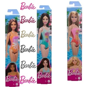 BARBIE BEACH DOLL SWIMWEAR DOLLS 3 ASSORTMENTS MATTEL READY TO SUMMER - Picture 1 of 20