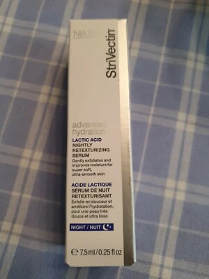 StriVectin Lactic Acid Nightly Retexturizing Serum .25oz New In Box Travel Size - Image 1 of 2
