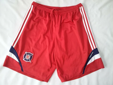 VINTAGE ADIDAS CLIMA365 FORMOTION CHICAGO FIRE SOCCER GAME SHORTS IN SIZE XL Cover