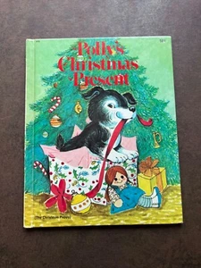 Vintage Children's Book Polly's Christmas Present by Irma Wilde 1976 Wonder Book - Picture 1 of 7