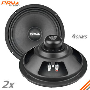 2x PRV Audio 8MR400-NDY-4 Midrange Neodymium 8" Speakers 4Ohms 8MR PRO Neo 400W
