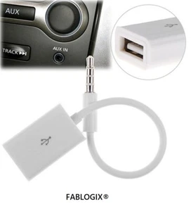 3,5 mm Stecker AUX Audio Stecker Buchse auf USB 2.0 Buchse Konverter Kabel Auto MP3. - Bild 1 von 5