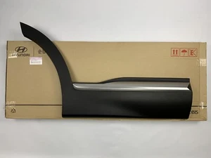 Rear Door Lower Molding 2021-2023 Santa Fe Passenger Side Garnish Satin Chrome - Picture 1 of 4