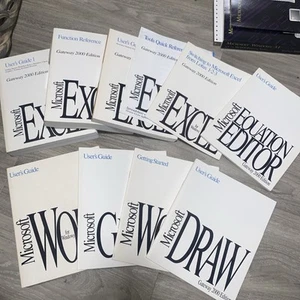 (10) Microsoft Gateway 2000 Edition User Guides, Excel, Graph, Word, Etc - Picture 1 of 12