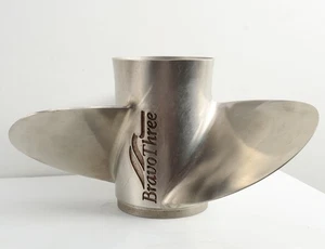 Quicksilver Stainless Steel Propeller QS3322S 14-1/4 X 22 RH For Bravo 3 Drives - Picture 1 of 6