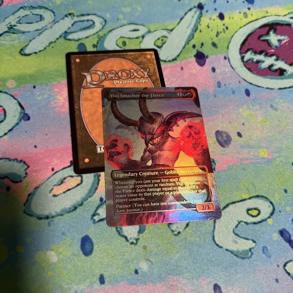 Vial Smasher The Fierce Full Art Foil Play Test Mtg Card - Image 1 of 1