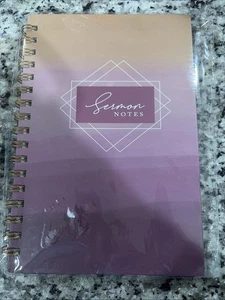 Diario de Notas de Sermón: Púrpura Religioso Semanal Iglesia Notas Reflexión y Oración - Imagen 1 de 3