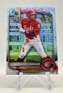 2025 Bowman Naibel Mariano 1st Bowman Chrome Mojo Refractor #BCP-99 - Reds - Picture 1 of 2