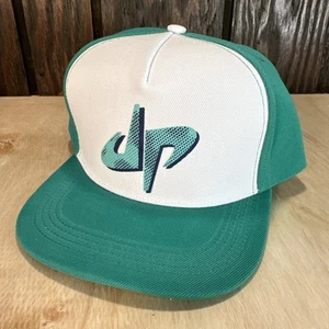 Gorra de béisbol Dude Perfect Snapback blanca verde azulado DP Youtube Creator NUEVA - Imagen 1 de 10